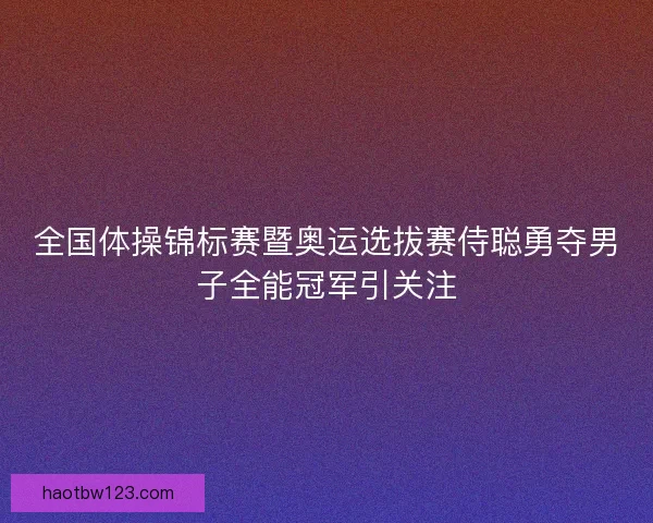 全国体操锦标赛暨奥运选拔赛侍聪勇夺男子全能冠军引关注